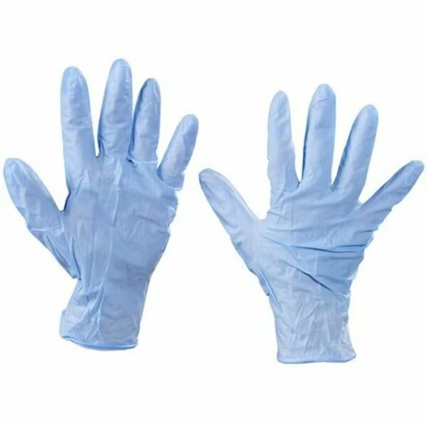 Nitrile Disposable Gloves, 6 mil Palm, Nitrile, L, 100 PK, Blue, Bsc Preferred, Mfr#: S-9643L
